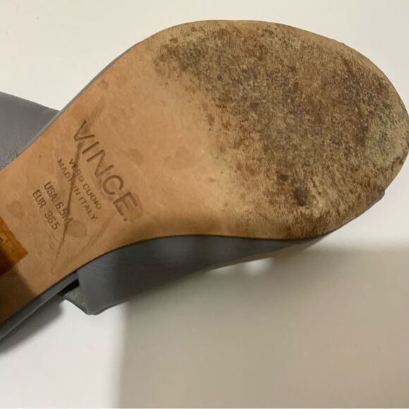 Vince ‘Faye’ Open Toe Gray Bootie size 6.5 - Picture 6 of 11